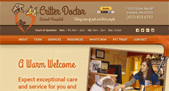 Desktop Screenshot of critterdoctor.com