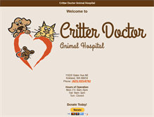 Tablet Screenshot of critterdoctor.com